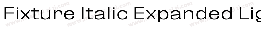 Fixture Italic Expanded Light字体转换